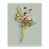 Sticker Chocolat glacé amant cadeau (Devant)