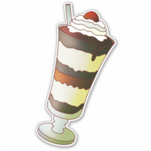 Sticker Chocolat Sundae