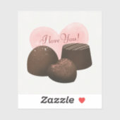 Sticker Chocolats cardiaques personnalisés (Feuille)