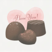 Sticker Chocolats cardiaques personnalisés (Devant)