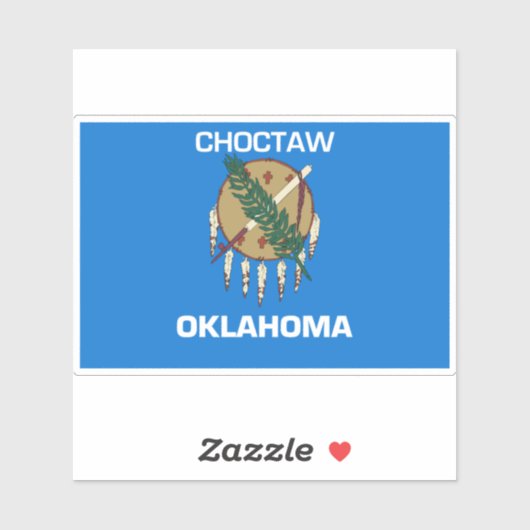 Sticker Choctaw Oklahoma (Feuille)