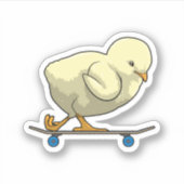 Sticker Choisir comme patineur avec skateboard (Devant)