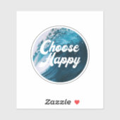 Sticker Choisir heureux (Feuille)