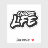 Sticker Choisir la vie (Feuille)