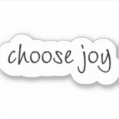 Sticker Choisir l'autocollant de joie (Devant)