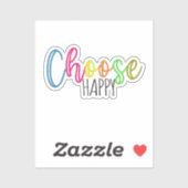 Sticker Choisir l'autocollant Happy (Feuille)