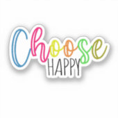 Sticker Choisir l'autocollant Happy (Recto)
