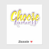 Sticker Choisissez la gentillesse personnalisée (Feuille)