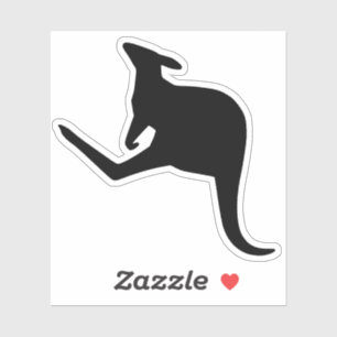 Sticker Choisissez Une Couleur Kangaroo Silhouette