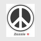 Sticker Choisissez vos couleurs Symbole de paix Cercle (Feuille)