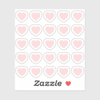 Sticker Choisissez Votre Couleur 25 Tiny Heart Shapes