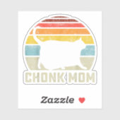 Sticker Chonk Chat Maman Échelle Mème Drôle Retro Style ma (Feuille)