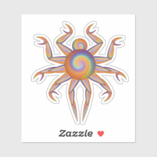 Sticker Chose de crabe plongeant en spirale