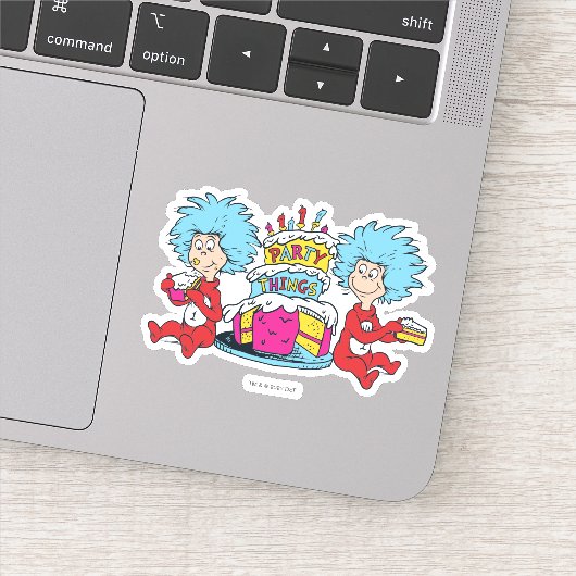 Sticker Chose Une Chose Deux Fête Choses (Détail)