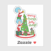 Sticker Chose Une Chose Deux Merry Things Jolly Things (Feuille)