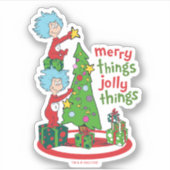 Sticker Chose Une Chose Deux Merry Things Jolly Things (Devant)