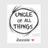 Sticker Chose Une Chose Deux - Oncle de toutes choses (Feuille)