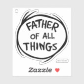 Sticker Chose Une Chose Deux - Père de toutes choses (Feuille)