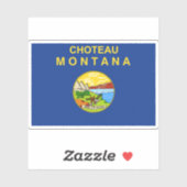 Sticker Choteau Montana (Feuille)
