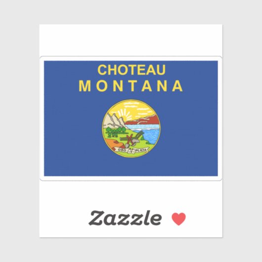 Sticker Choteau Montana (Feuille)