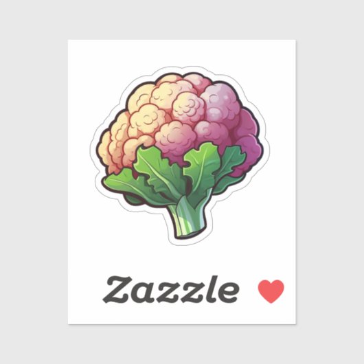 Sticker Chou-fleur de dessin (Feuille)