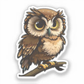 Sticker Chouette à dessin (Recto)