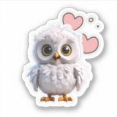 Sticker Chouette Bébé mignonne (Devant)