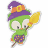 Sticker Chouette d'Halloween, Chouette mignonne, Chouette  (Devant)
