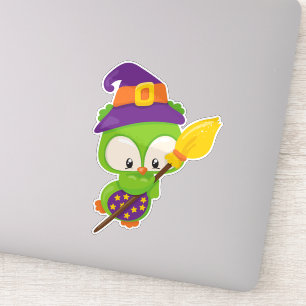 Sticker Chouette d'Halloween, Chouette mignonne, Chouette 