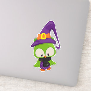 Sticker Chouette d'Halloween, Chouette mignonne, Chouette 