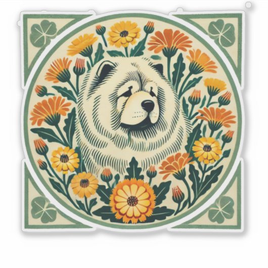 Sticker Chow Chow (Devant)