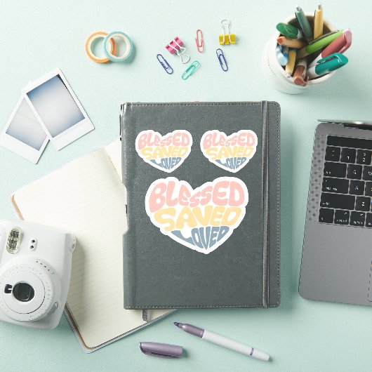 Sticker Chrétienté béni sauvé aimé (Couverture iPad)