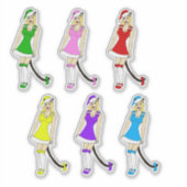 Sticker Chrisrmas catgirls (Devant)