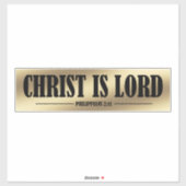 Sticker Christ est le Seigneur Gold Vinyl (Feuille)