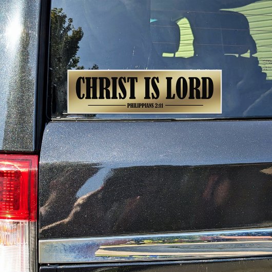 Sticker Christ est le Seigneur Gold Vinyl