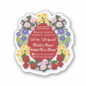 Sticker "Christ ressuscité" Oeuf rouge (Devant)