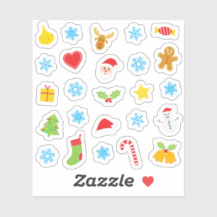 Sticker Christams motif coloré
