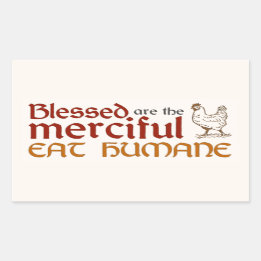 Sticker Christian "Eat Humane"