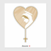 Sticker Christian Holy Rosary (Feuille)