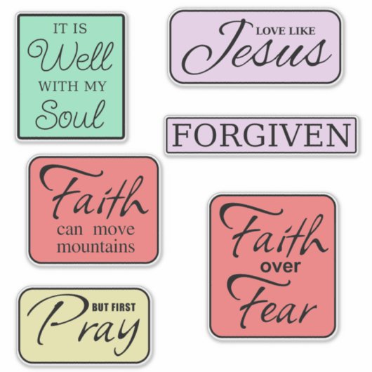Sticker Christian Quote Bundle (Devant)