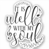 Sticker Christian Song Citation Typographie C'est bien mon (Devant)