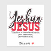 Sticker Christian YESHUA JESUS (Feuille)