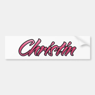 Sticker Christin rose pâle Aufkleber