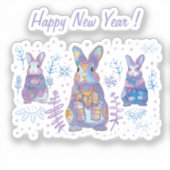 Sticker Christmas Bunny  (Recto)