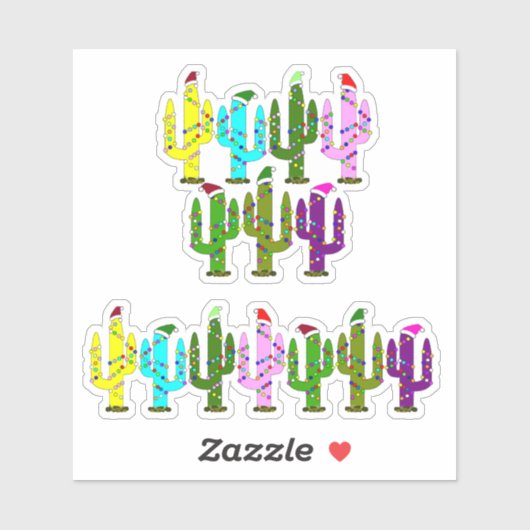 Sticker Christmas Cactus (Feuille)