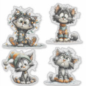 Sticker Christmas Cat  (Devant)