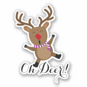 Sticker Christmas Cute Reindeer ID854