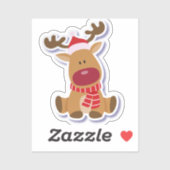 Sticker Christmas Deer Delight (Feuille)