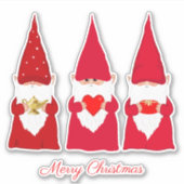 Sticker Christmas Gnomes (Devant)