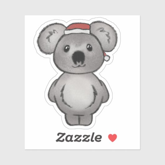 Sticker Christmas Koala (Feuille)